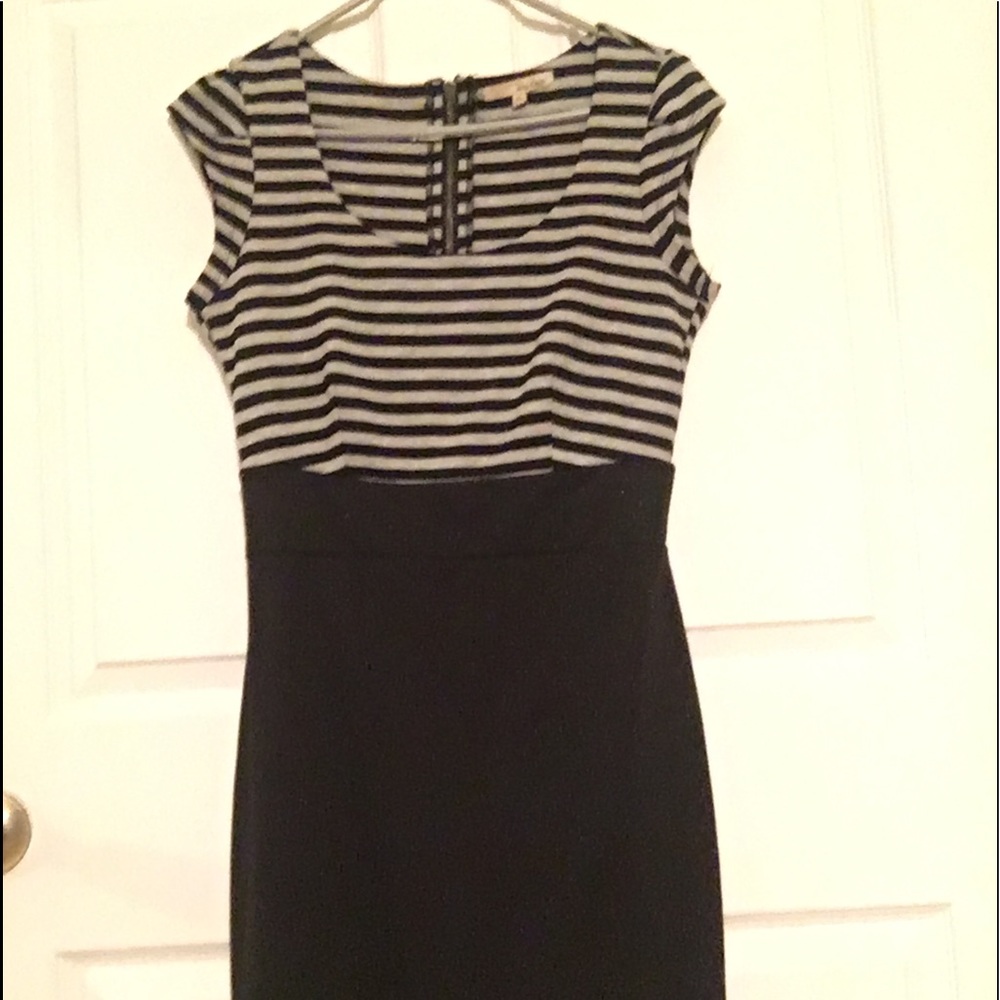 Black and gray dress